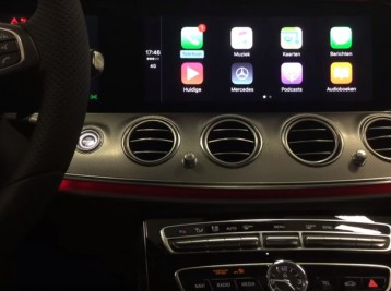 Система CarPlay на Mercedes E-class W213