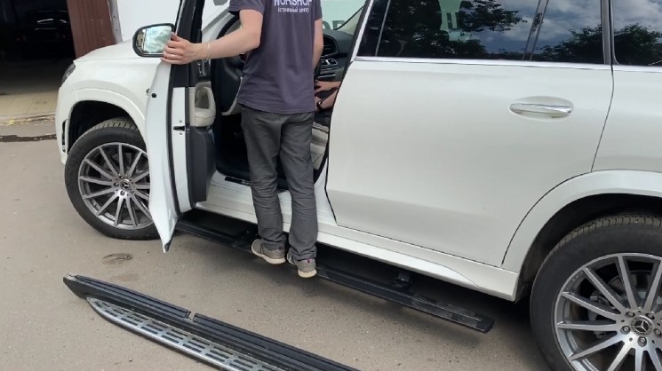 Выдвижные электро пороги "Original Style"