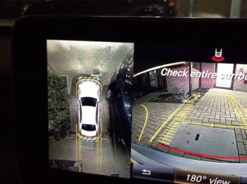 Пример работы камеры Mercedes кругового обзора 360°
