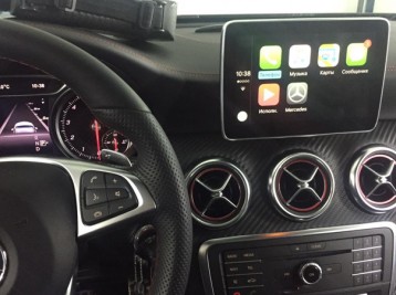 Система CarPlay на Mercedes A-class W176