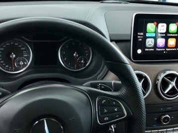 Система CarPlay на Mercedes B-class W246