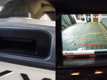 Работа камеры заднего обзора Mercedes