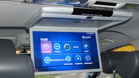 Потолочный Android монитор для пассажиров 17.3 дюйма