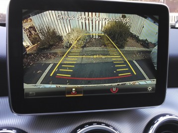 Работа камеры заднего обзора Mercedes